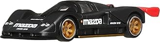 Premium Car Culture Collectible Toy Car, 1:64 Scale Die-Cast Mazda 787B, Hammer Drop Vehicle with Real Riders Tires