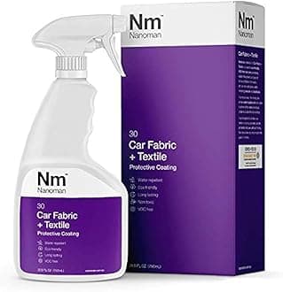 - NANOMAN Nano-Technology Car Fabric & Upholstery Care (750ML) Hydrophobic Waterproof Protector and Stain Guard for Auto Interior Fabrics, Seats, Carpets and Floor Mats.