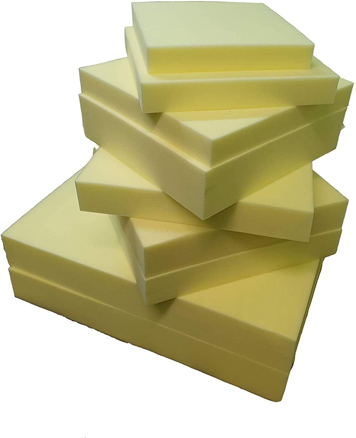 Memory Foam Off-Cut Used for Dog Beds Floor Cushions Mattresses (16'' x 16'' x 1'')