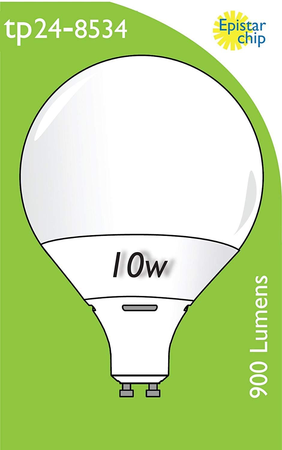 tp24 8534 10W L1/GU10 Plastic / Aluminium LED Globe