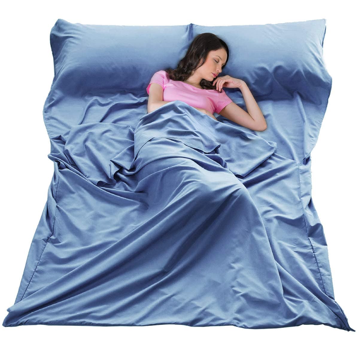 Sleeping Bag Liner Ultralight Travel Sheet Dirt-Proof Camping Sheets Compact Hotel Sack for Outdoor Backpacking Hiking