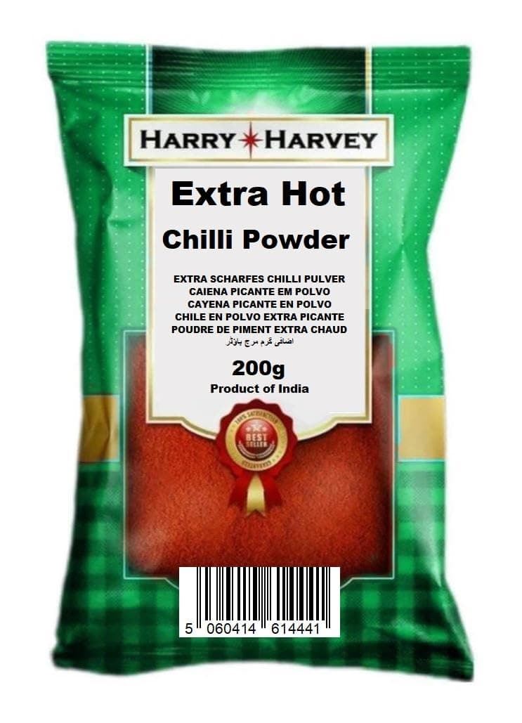 Extra Hot Chilli Powder 200g | Premium Quality Ground Red Chilli | Spicy Seasoning for Curries, Sauces, Marinades, BBQ & Indian Cooking
