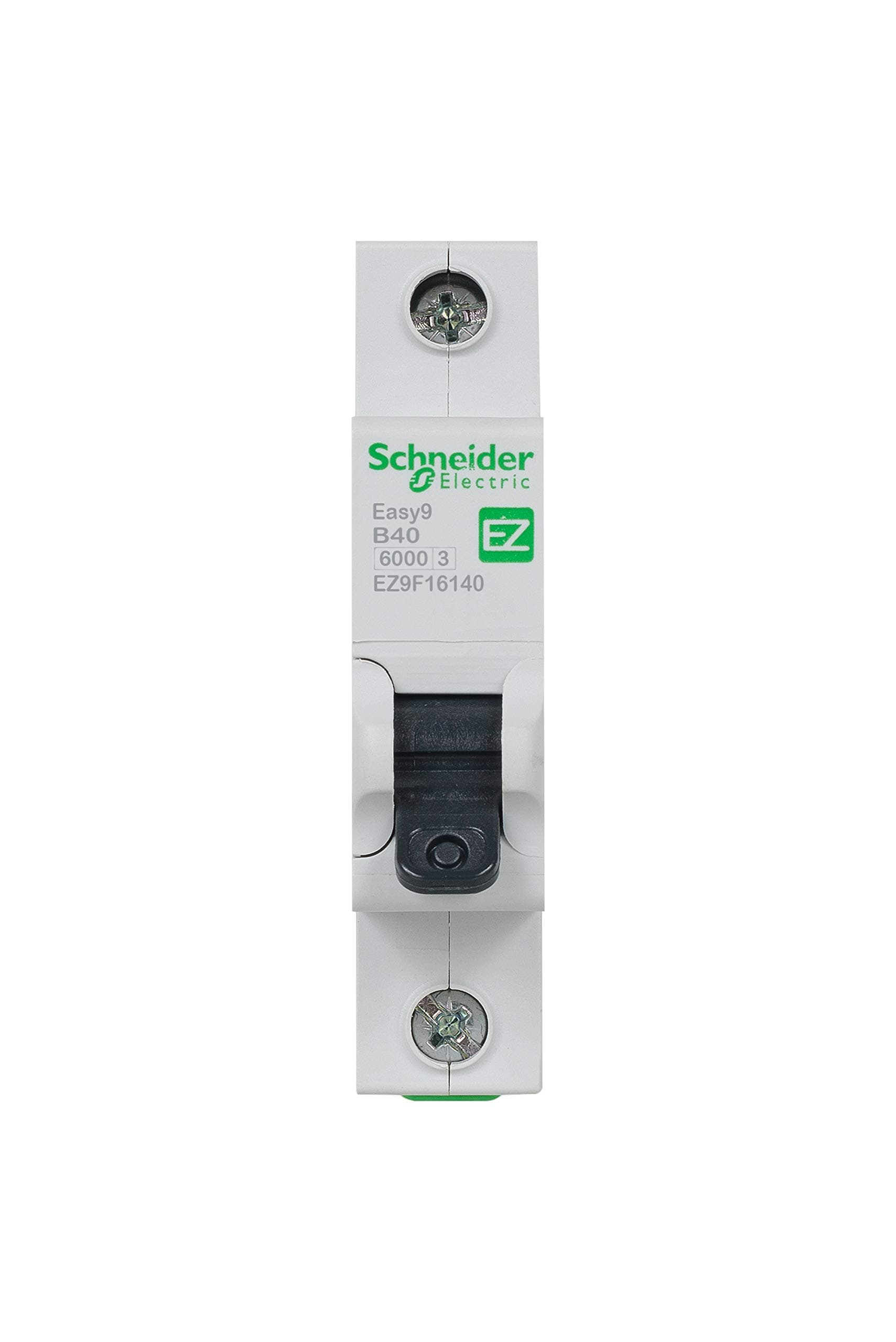 Schneider Electric Easy9 - MCB Miniature Circuit Breaker, 1 Pole, Type B, 6kA Breaking Capacity, 40A, 230V, EZ9F16140