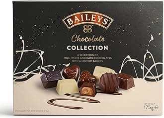 Baileys Chocolate Box Collection 175g | Milk, White and Dark Chocolates with an Irish Cream Filling | Boxed Chocolate | Happy Birthday Chocolate | Gift for Birthday or Christmas