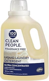 - Liquid Laundry Detergent - Recyclable Packaging, Stain Fighting - Ultra Concentrated, Laundry Soap - Fragrance Free, 50 fl oz