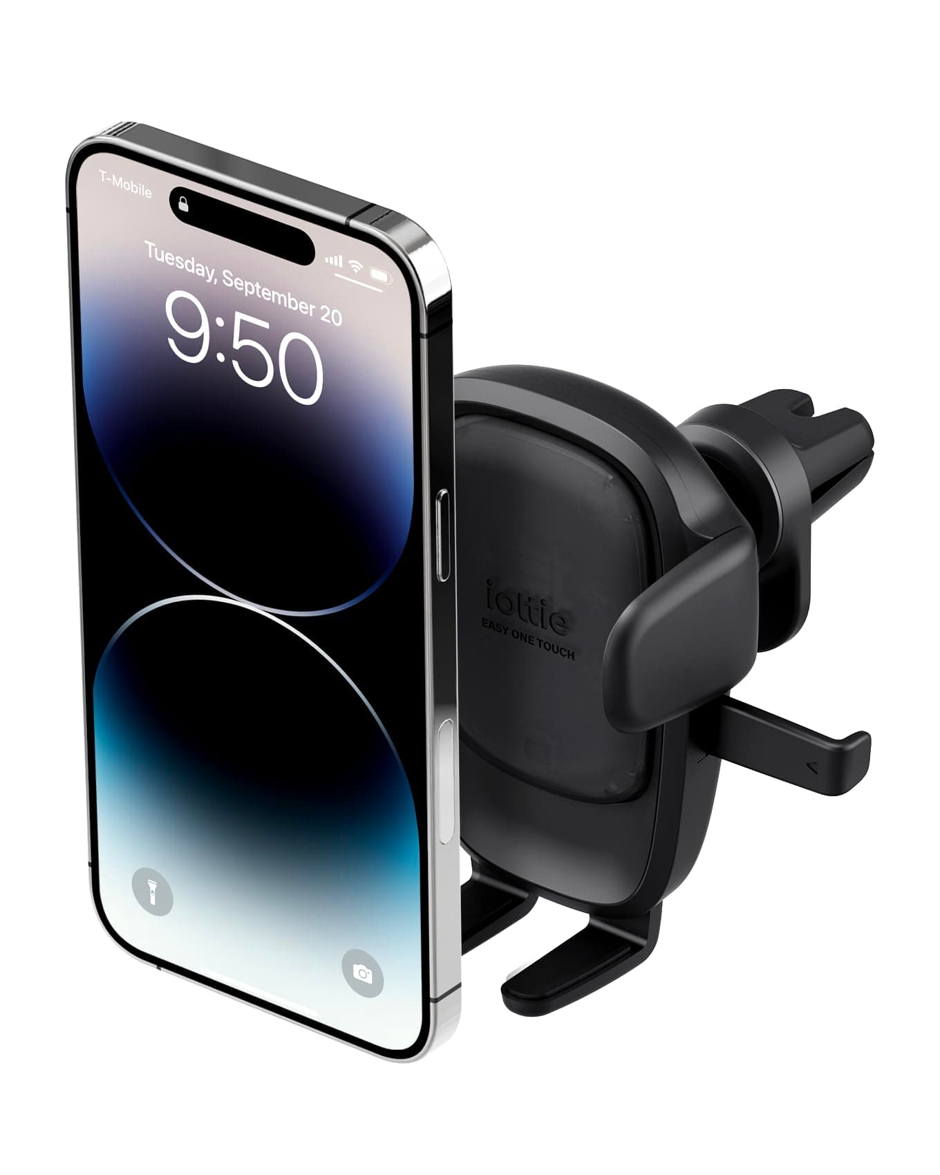 Easy One Touch 6 Air Vent Car Phone Mount - Universal Cell Phone Holder for iPhone, Google, Samsung, Moto, Huawei, Nokia, LG, and All Other Smartphones