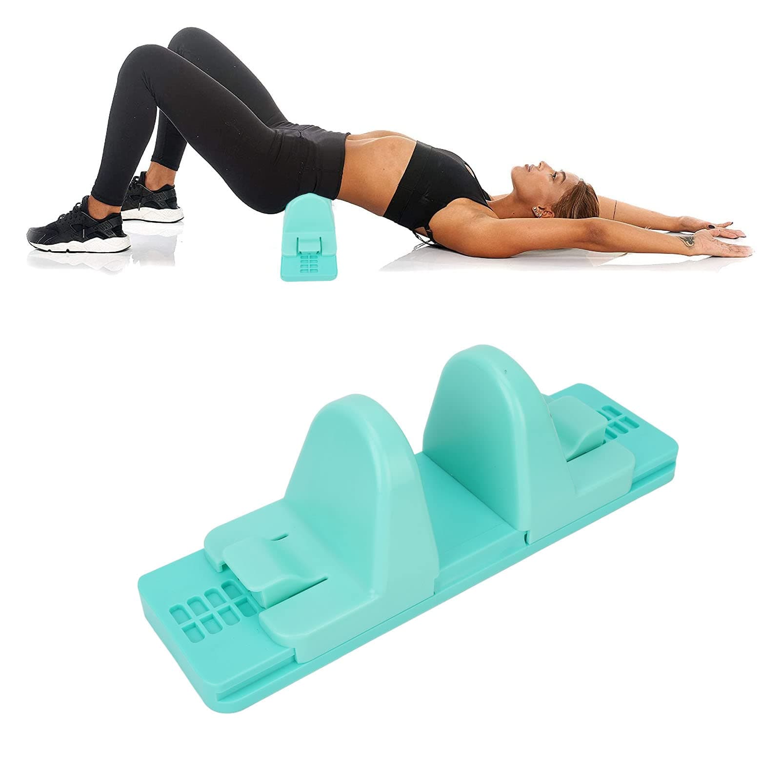 Psoas Muscle Massager,Back Stretcher Back Massager for Back Relaxation and Pain Relief,Self Massage Tool Psoas Muscle Release and Deep Tissue Massage,Back Stretching Spine Deck Posture Massager(Cyan)