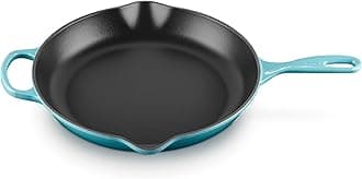 Le Creuset Enameled Cast Iron Signature Iron Handle Skillet, 11.75" (2-3/8 qt.), Caribbean