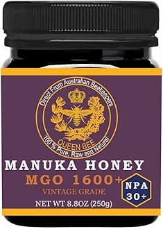 Manuka Honey MGO 1600+, NPA 30+, High Strength, Medical Grade - Raw Manuka Honey (250g/8.8 ounce)