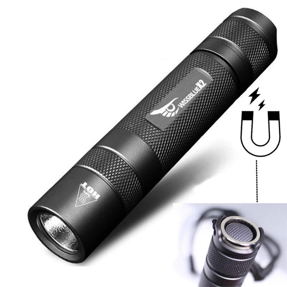 1600 Lumen LED Torch Hurricane emergency lighting,Tactical Flashlight Rechargeable,Linterna 18650 Flashlight (Black Set)