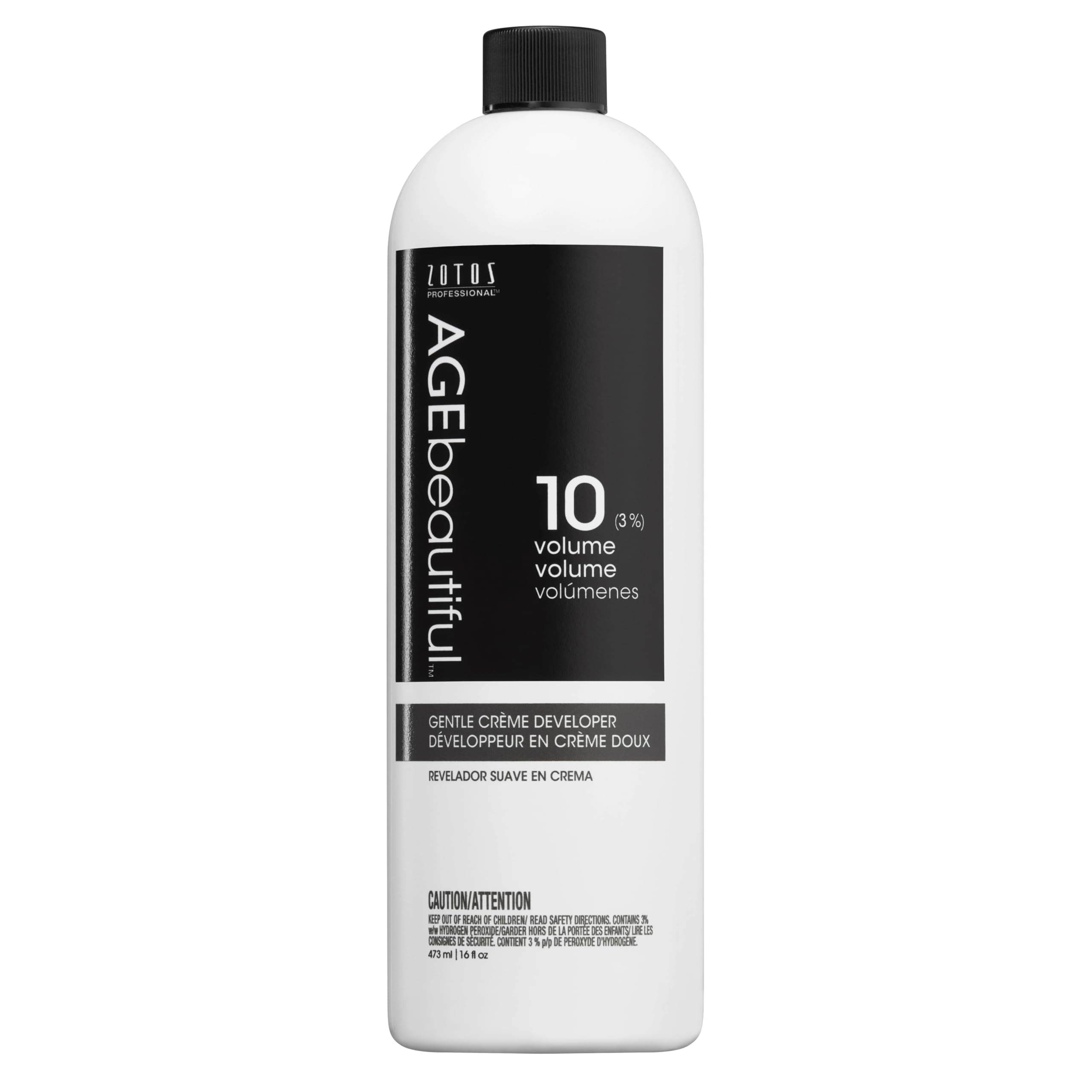 10 Volume Gentle Creme Hair Developer | For Permanent Hair Color Dyes, Toners, Lighteners | Professional Salon Coloring | Long Lasting Haircolor | 16 Fl Oz