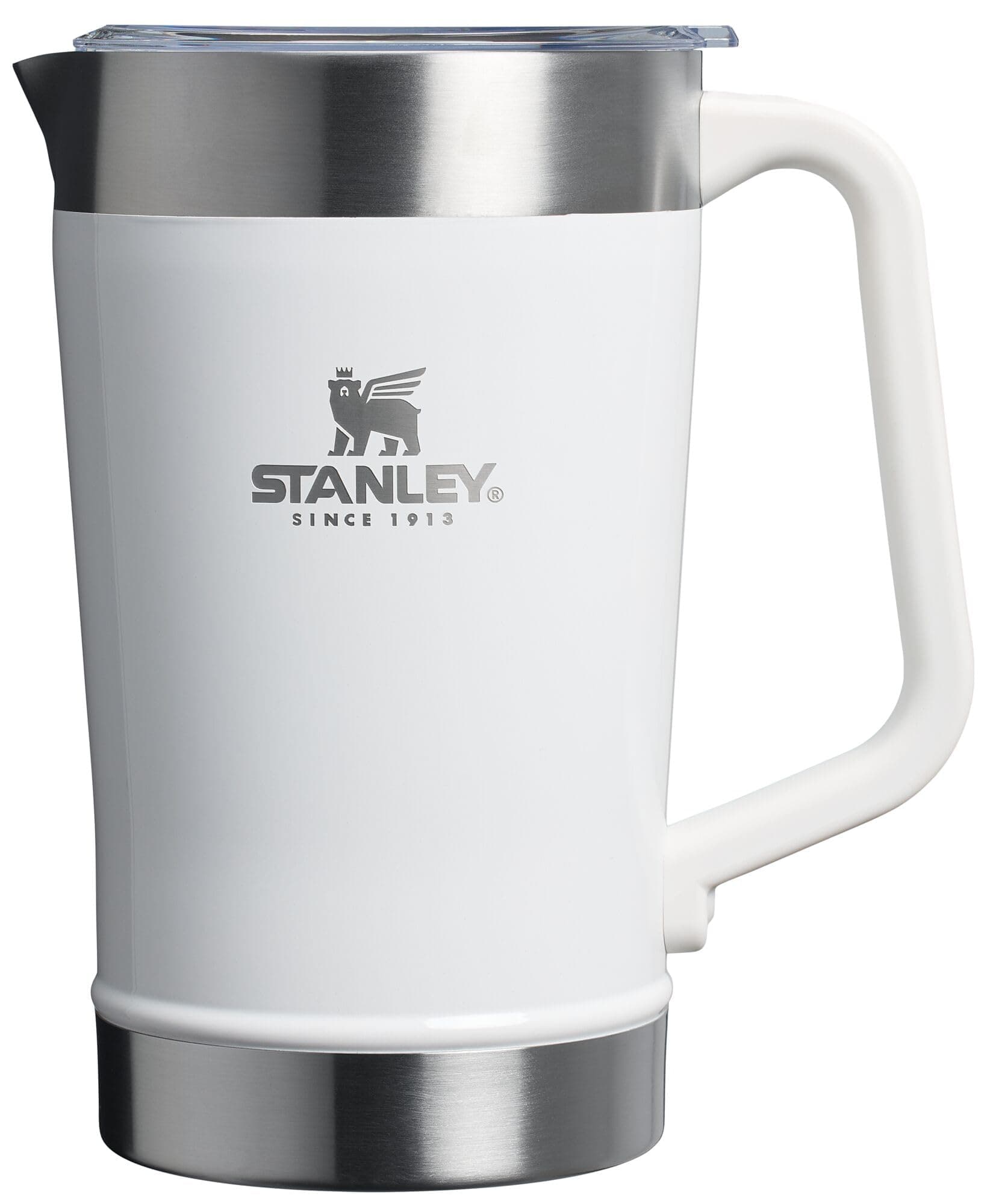 Stay-Chill Pitcher 64 oz | Cold Water, Beer, and Drink Pitcher with Lid | Large Capacity Durable Beverage Container with Handle | Insulated Stainless Steel | BPA-Free