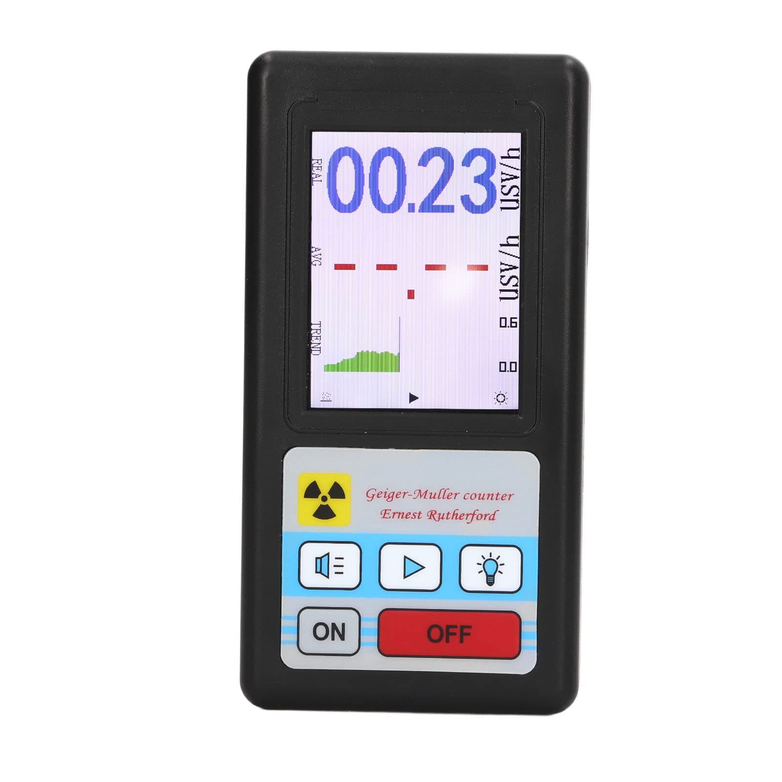 Geiger Counter Nuclear Radiation Detector Personal Dosimeter Marble Tester LCD Display Screen Radiation Dosime Handheld Portable Nuclear Radiation Monitor Meter