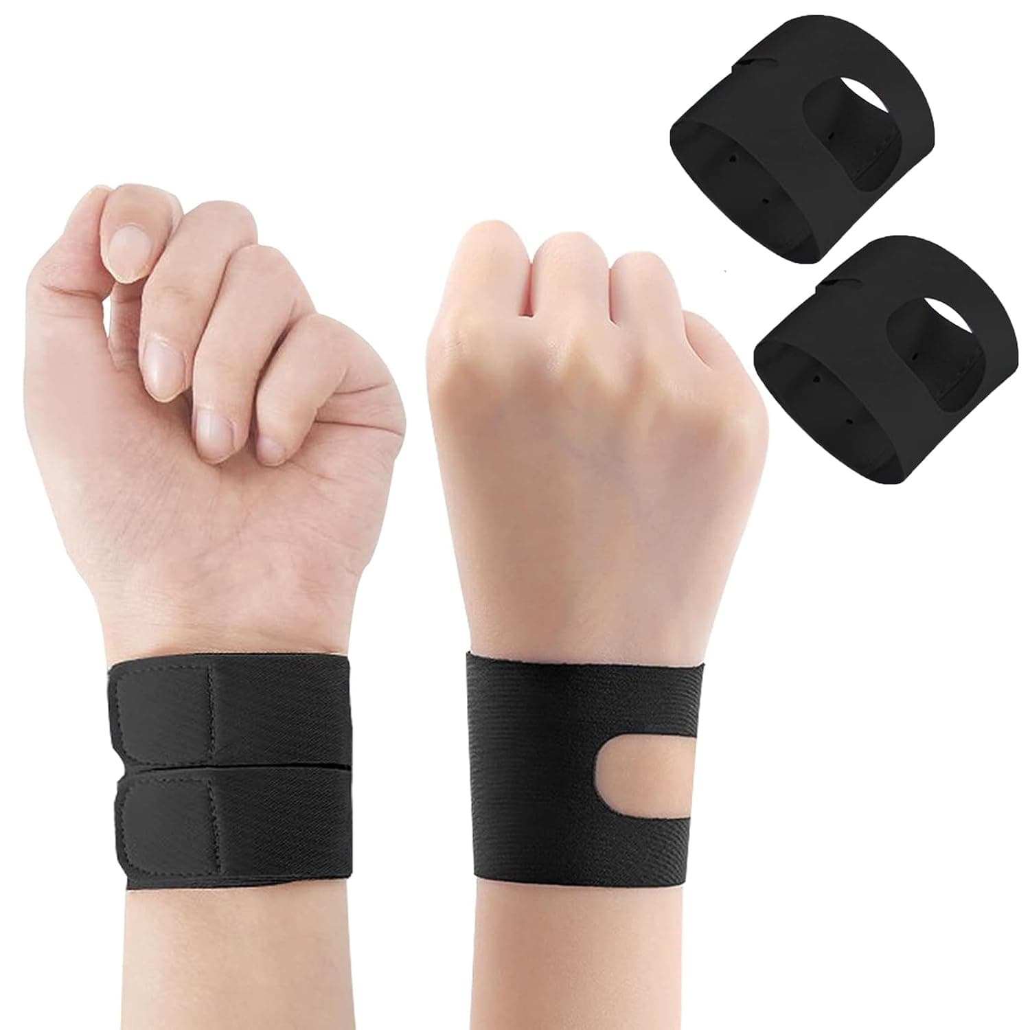 TFCC Wrist Brace Ulnar Wrist Brace with Compression Rring Pad for TFCC Tear, Repetitive Wrist Use Injury,Carpal Tunnel Pain & Tendonitis Relief,Fits Both Wrists (S(5.5"-6.7"))