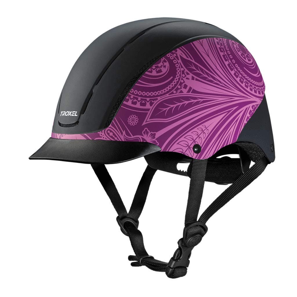 Purple Boho Equestrian Riding Adjustable Helmet (XS)