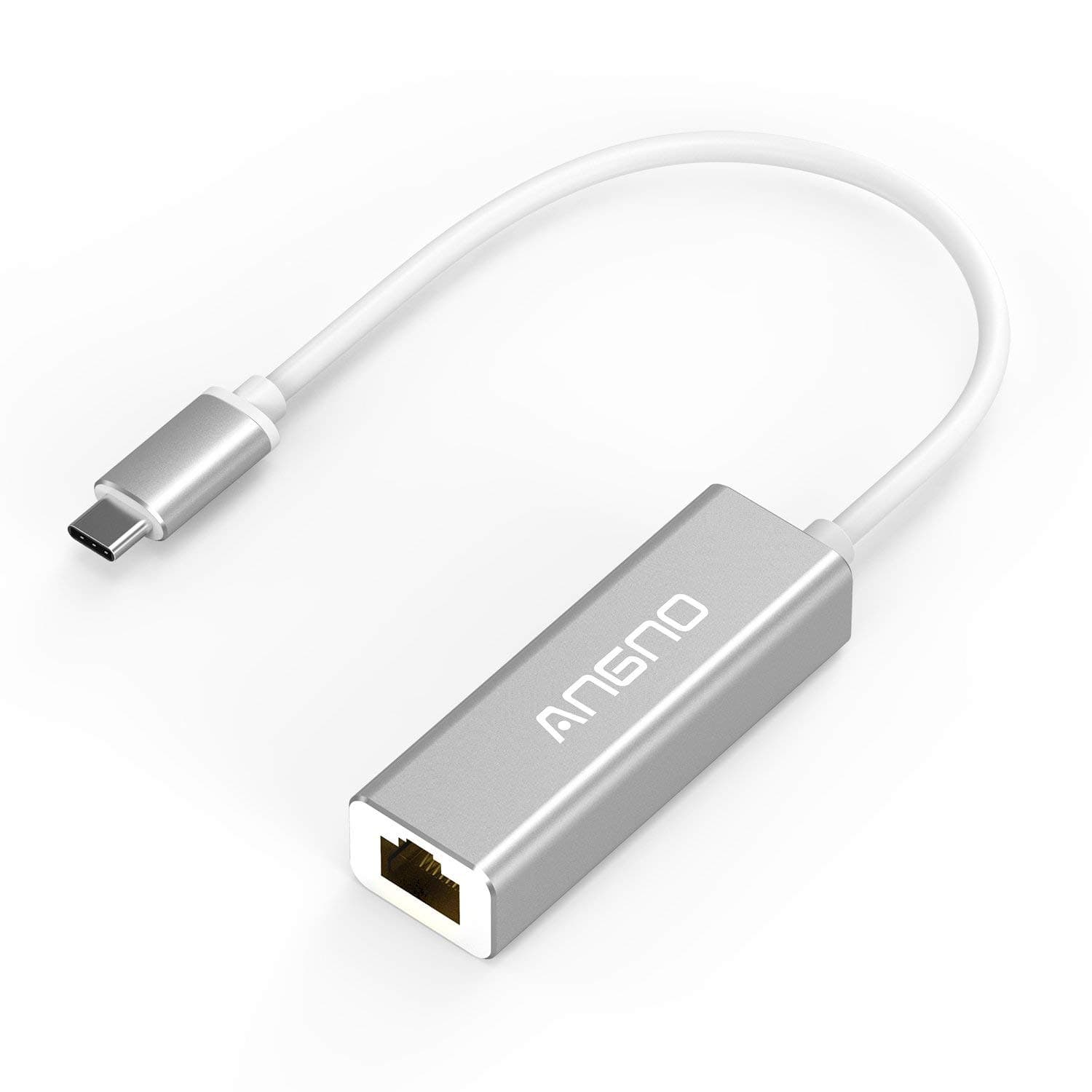 USB 3.0 TYPE-CThunderbolt 3 To RJ45 Gigabit Ethernet Portable Adapter For TYPE-C Devices compatible with 2017 Macbook,Macbook Pro,iMac