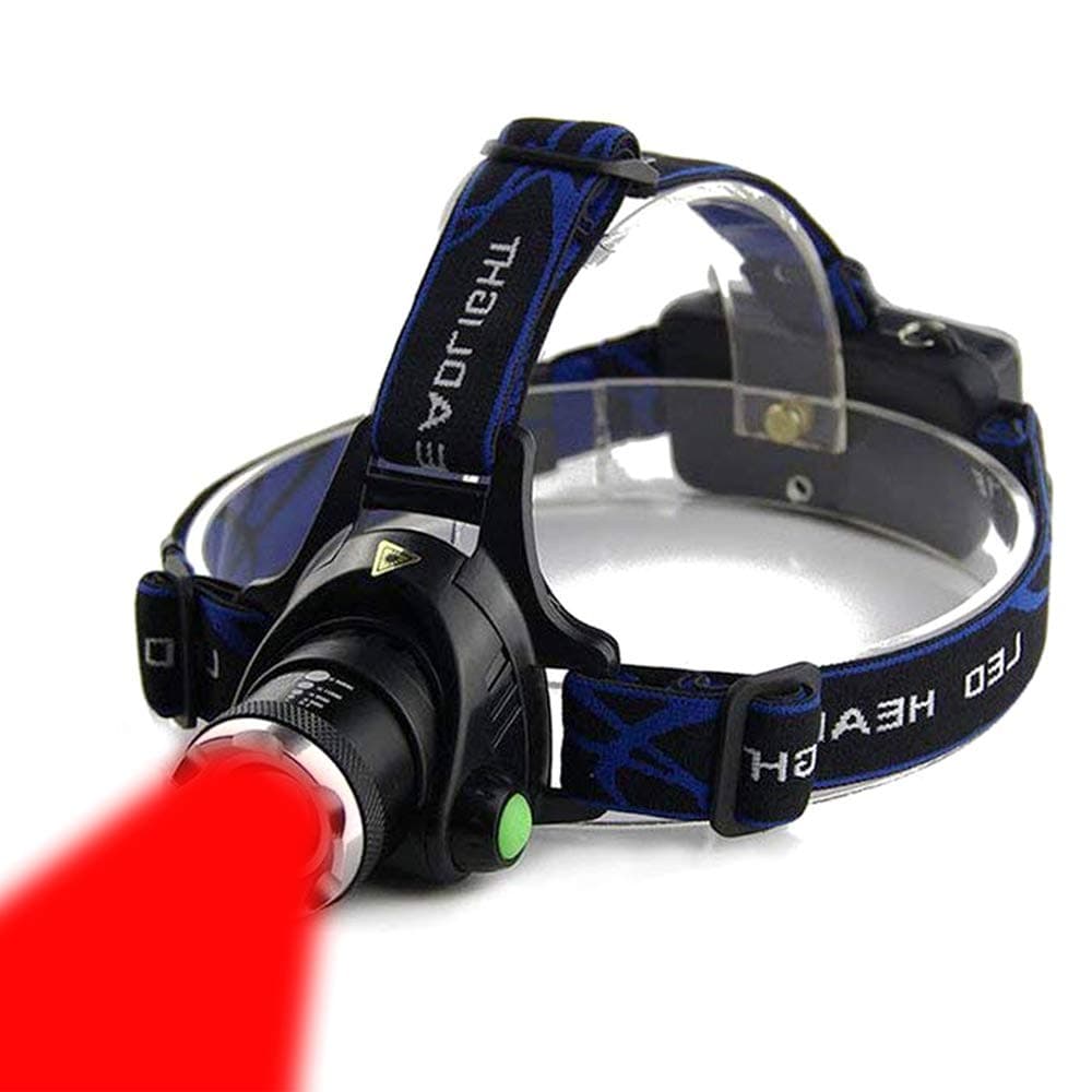 Red Light Headlamp,3 Mode Red LED headlamp,Zoomable Red headlamp,Adjustable Focus Red LED Headlight for Astronomy, Aviation, Night Observation,etc