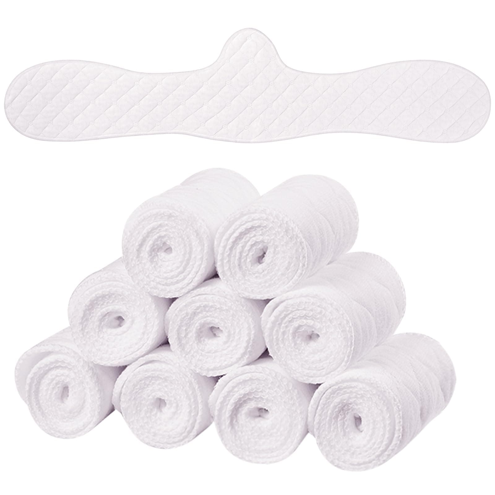 9 Pcs Bra Liners for Sweat, 67% Cotton and 33% Polyester Fiber, Reusable Washable Under Breast Sweat Absorber Pads