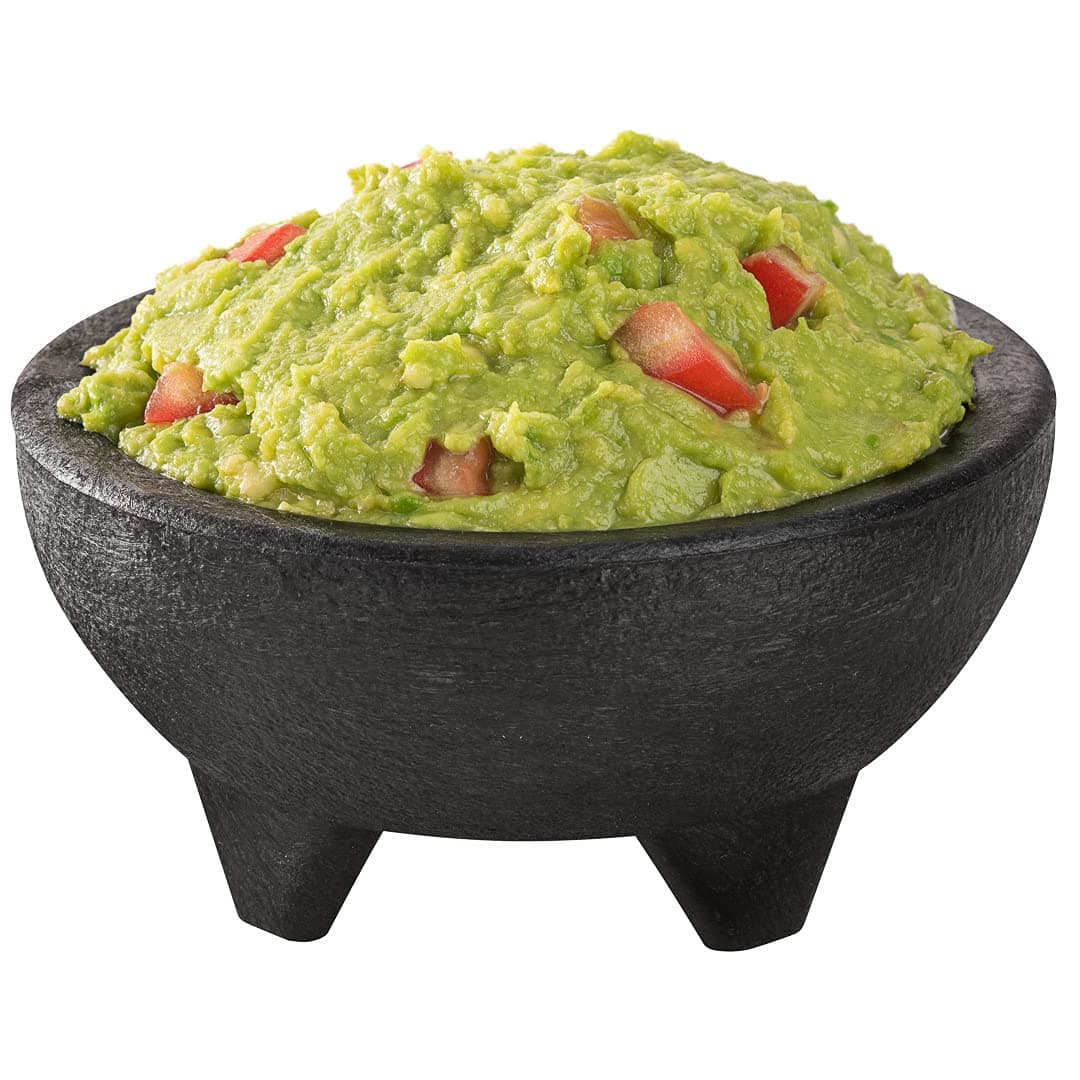 Restaurantware-10 Ounce Salsa Bowls, 1 3-Legged Design Molcajete Bowls - Microwave-Safe, Dishwasher-Safe, Black Plastic Salsa Container, Break-Resistant, For Sauces, Dips, Nuts, Candy, Or Condiments