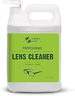 Green Oak Lens Cleaner Refill Professional Lens Cleaner Refill– Best for Eyeglasses, Cameras, and Lenses - Safely Cleans Fingerprints, Dust, Oil (1 Gallon Refill)