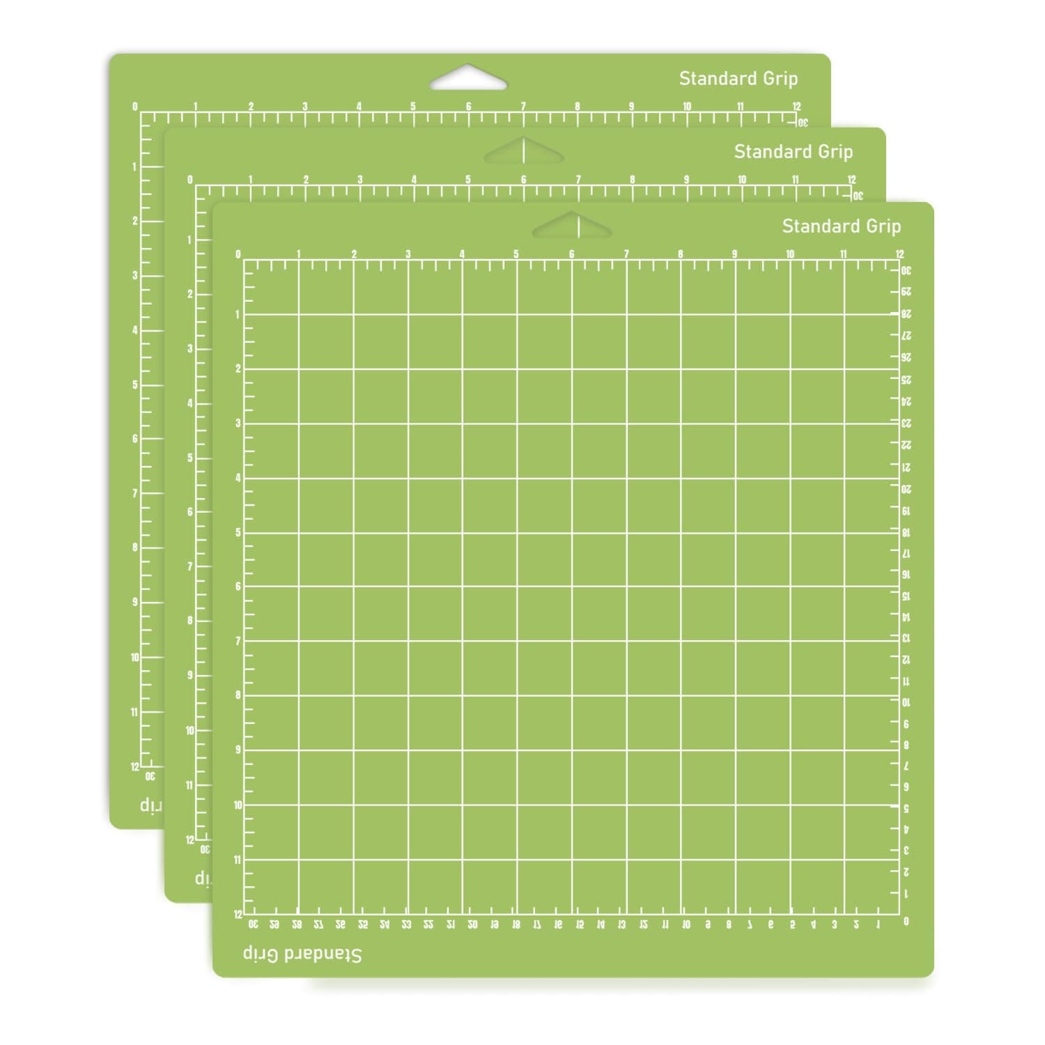 [3 Pack] Standard Grip Cutting Mat (12x12 Inch) for Cricut Maker and Cricut Explore Cutting Machines, Pefect for Heavy Cardstock, Patterned Paper, Vinyl, Iron-on