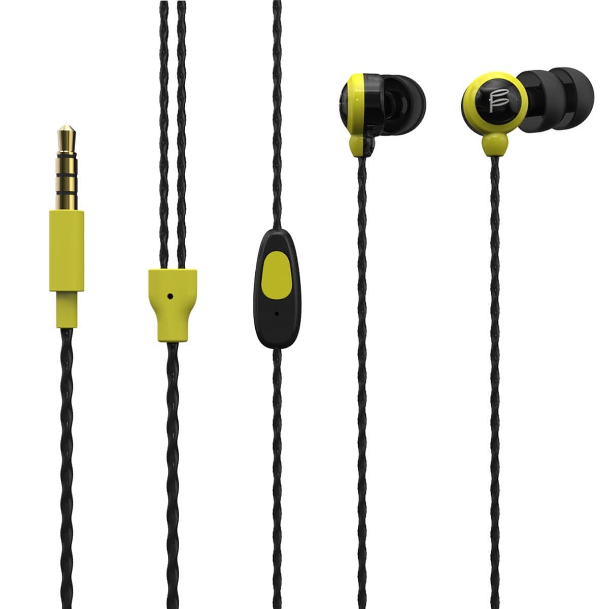 Beteran FIDUE A31S High-End Dynamic+Armature IEMS Hi-End In Ear HIFI Monitors DJ Studio Stereo Concert Music Earphones Headphone Earbuds For Mobile Phone iPhone Samsung MP3 MP4 Music Player (Yellow)