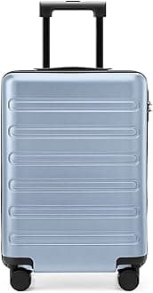 NINETYGO Medium Checked Luggage 24 Inch, Checking In Luggage with Smooth Spinner Wheels, Expandable, Hard Shell PC+ABS Suitcase, Lightweight Travel Luggage, TSA Approved (Blue, Andes)