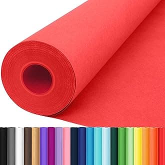 Valentines Wrapping Paper for Women Men Kids, 36"x3600"(300') Red Wrapping Paper Roll, Solid Color Art Craft Decorative Kraft Paper for Mother's Day Christmas Birthday Bouquet Gift Wrap 80GSM 55LB