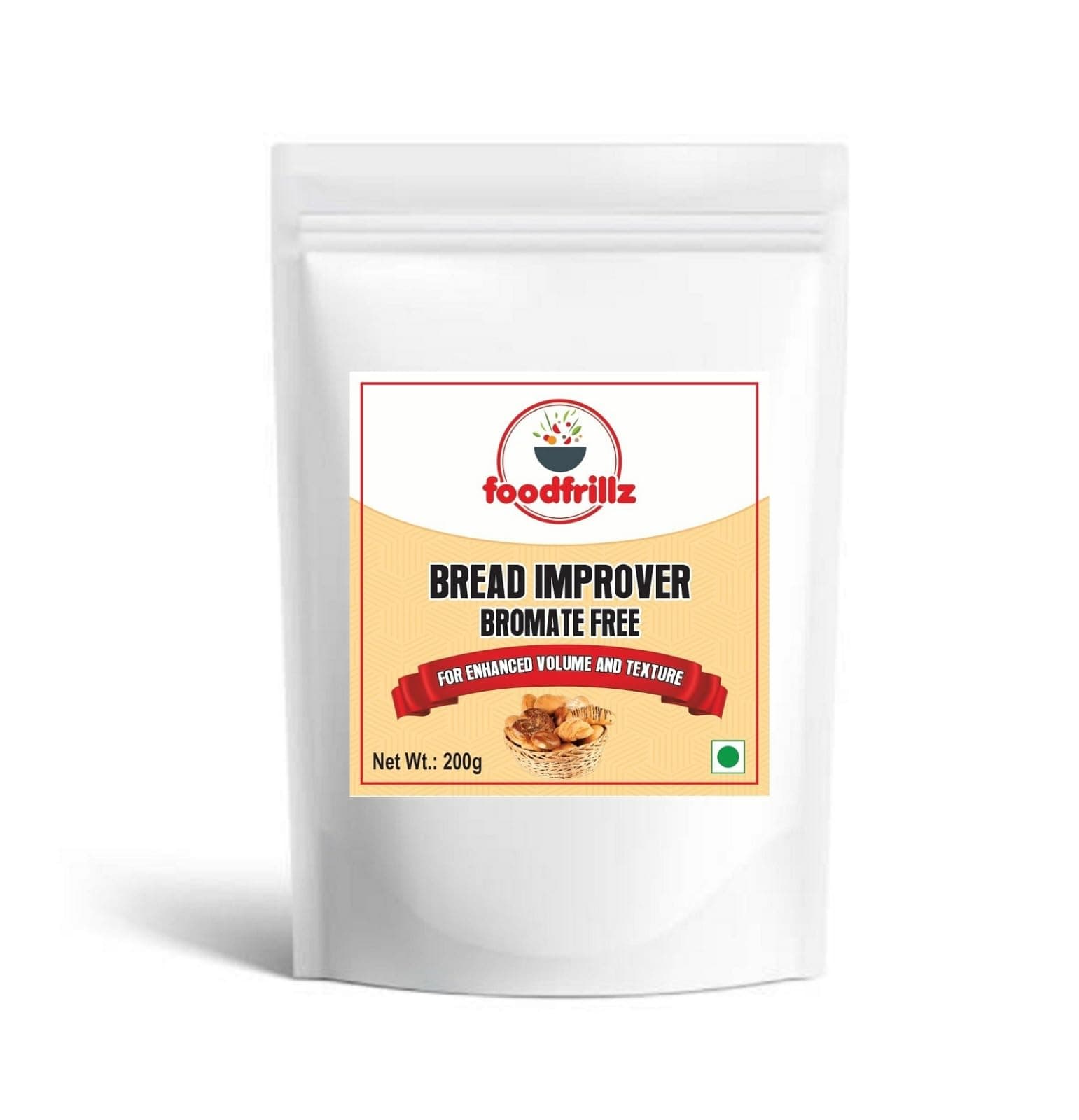 foodfrillz Bread Improver, 200 g for bread making, soft dough, Bromate free