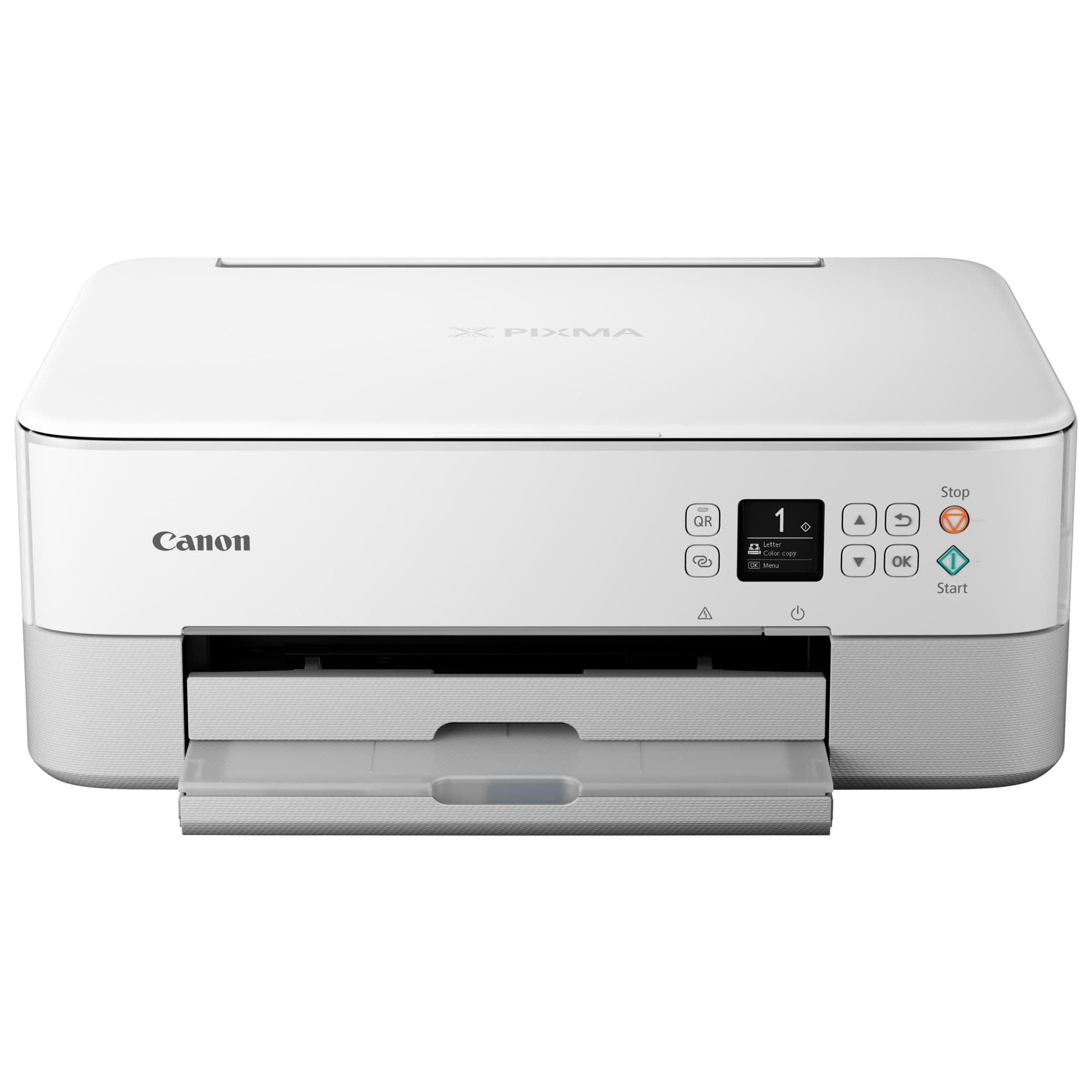 Canon TS6420 All-in-One Wireless Printer, White, Compact (4462C022)