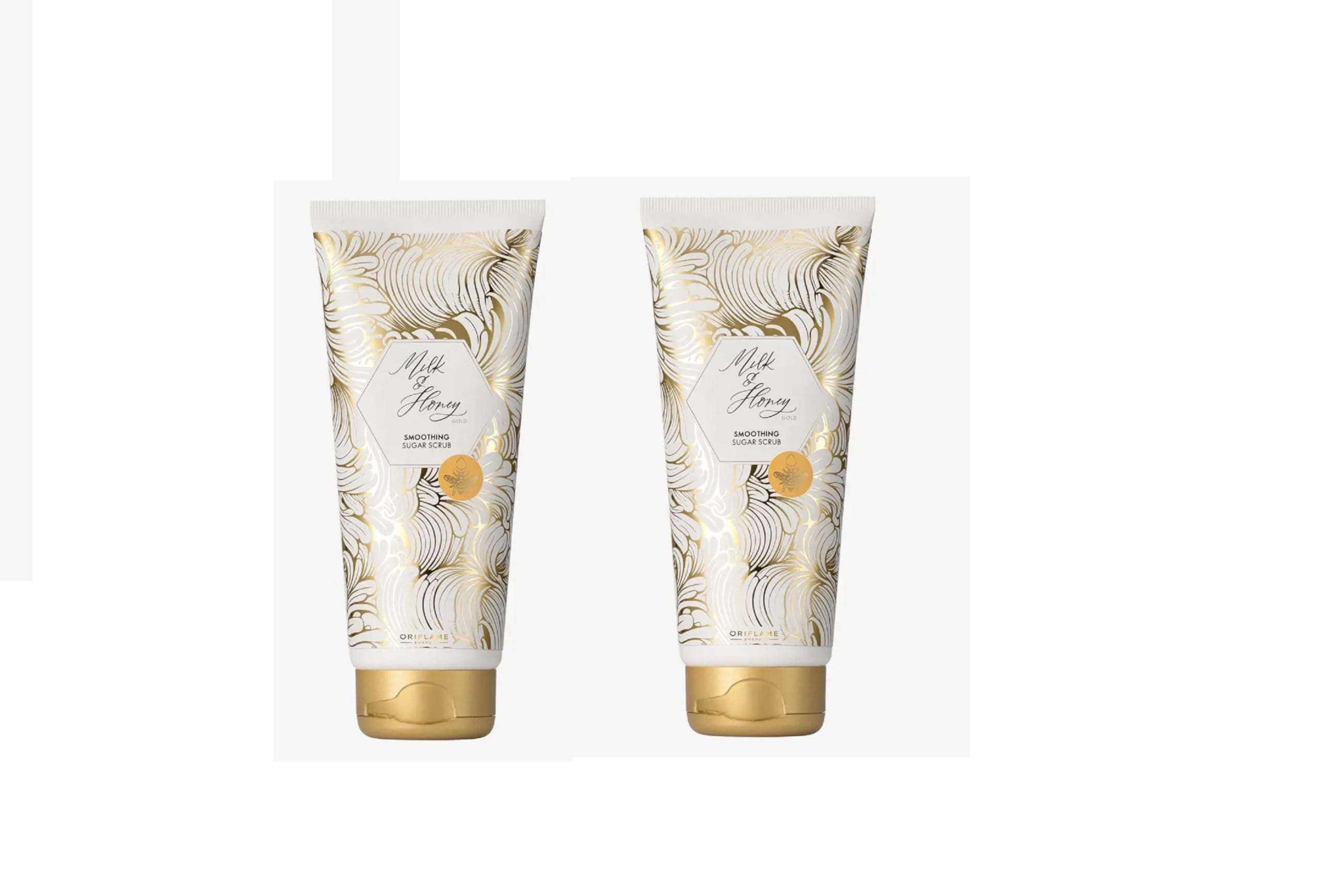 Oriflame milk and honey gold smoothing sugar scrub small pack - 75 grams - pack of 2 - Business Buzz