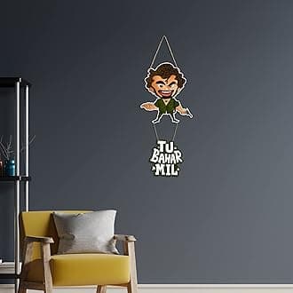 Artvibes Gabber Printed Wooden Wall Hanging with Quote for Home Decor | Office | Gifts | Living Room | Bedroom | Wooden Decorative Items | Modern Decoration | Artworks Wall Hangings (WH_5711N)