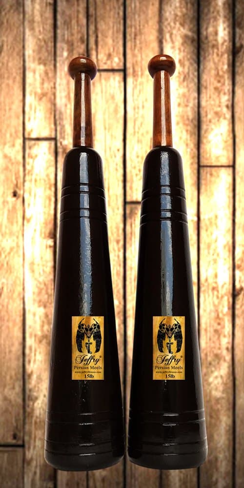 Jeffry: Indian Jori 15lb Pair - Walnut Finish