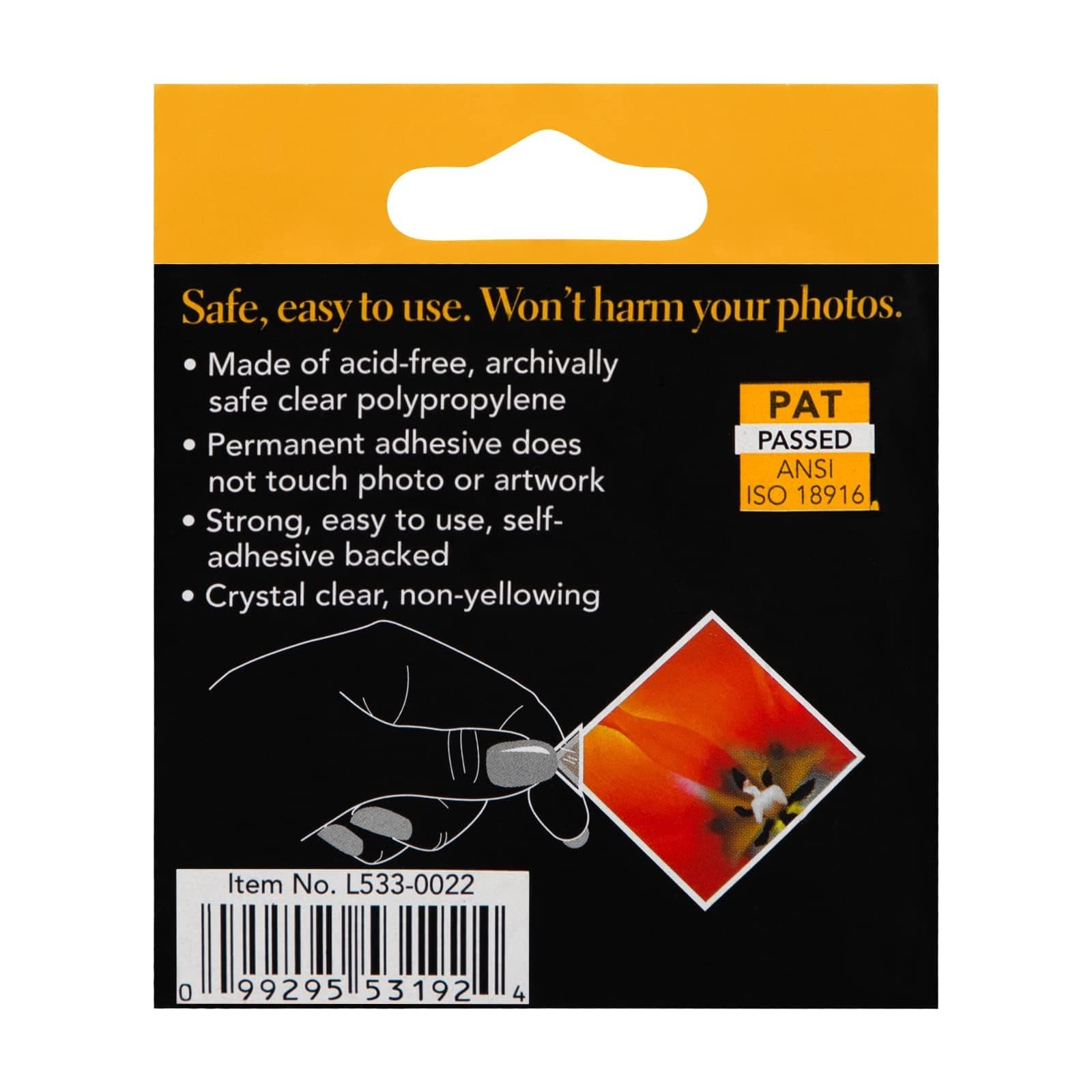 Lineco 378797 Photo Mounting Corner Clear .625