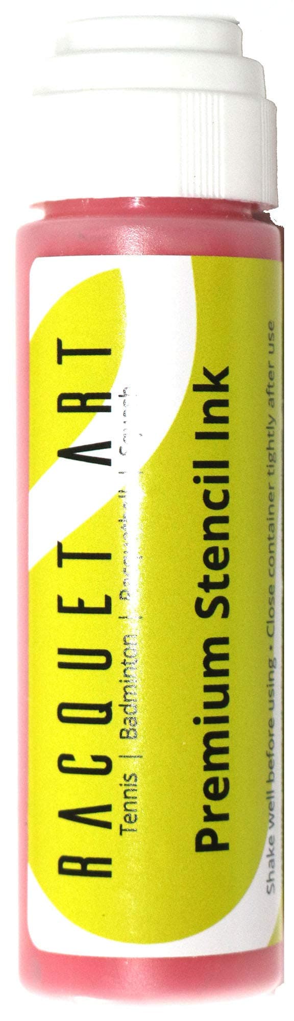 Premium Racquet Stencil Ink: Black, Red, White, Blue, Yellow, Silver, Green, Orange, Pink, Purple
