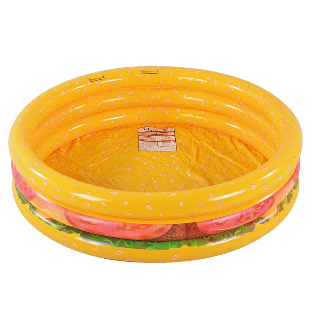 Kiddie Pool, Watermelon Hamburger Ice Cream Inflatable Pool, Water Pool in Summer, Pit Ball Pool of 45 Inches
