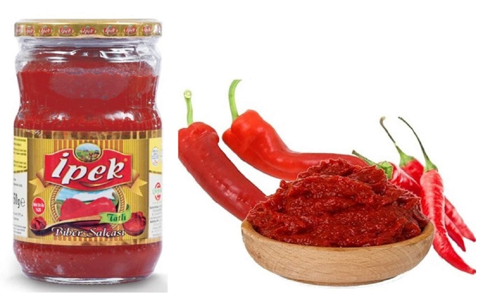 ipek Sweet Red Pepper Paste Sauce Turkish 22.92 oz 650 gr