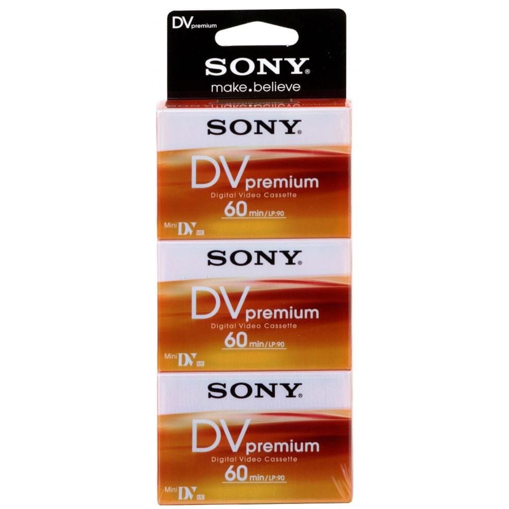 Mini DV Digital Video Cassette Premium 60 minutes (3 Pack)