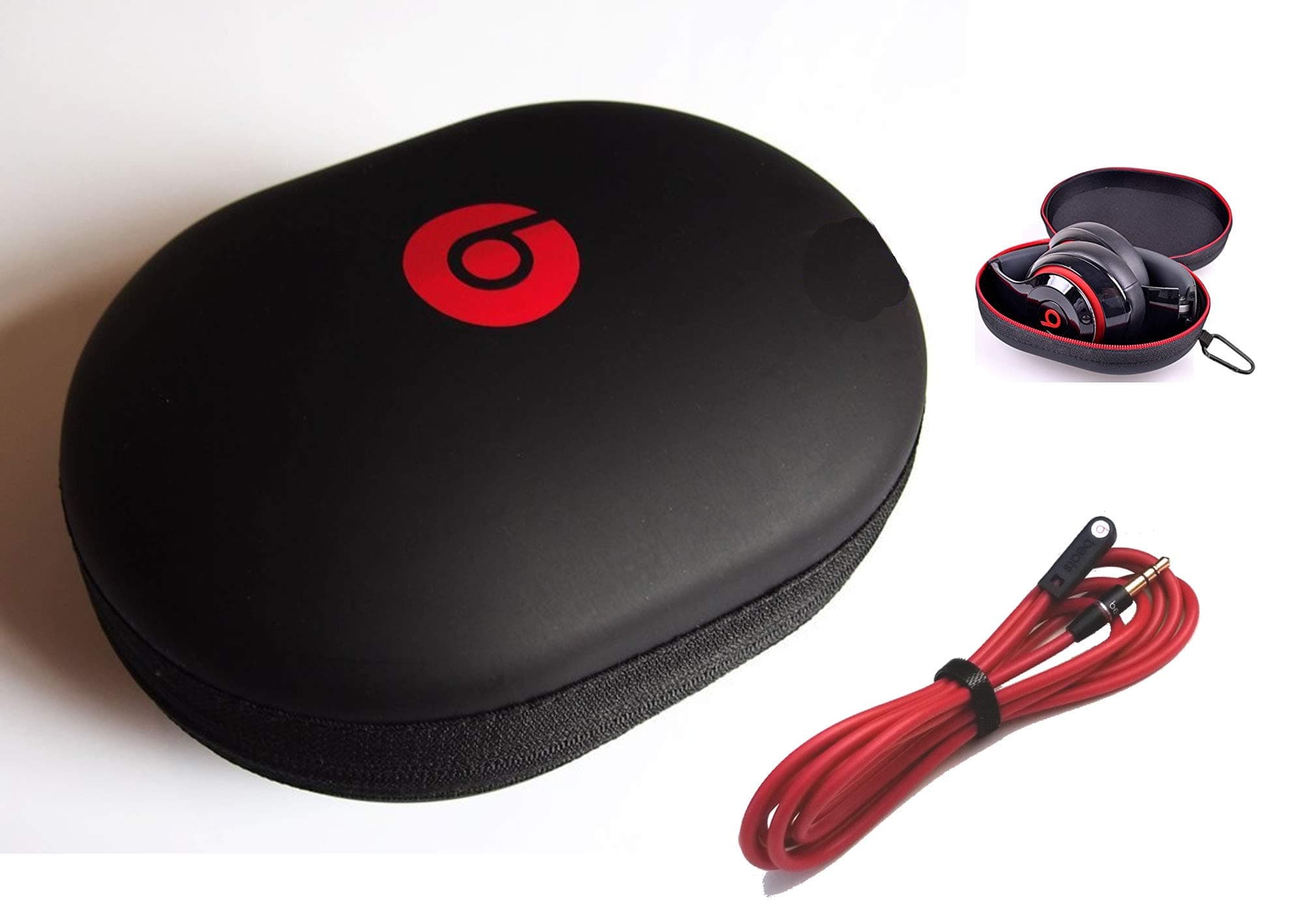 Matte Headphone Case for Monster Beats Studio by Dr DRE, Wired or Wireless HD Studio and Beats Solo Headphones. Includes 1 Piece 3.5mm Angle Stereo Audio Cable (48 Inches). by: BuyGeneral.