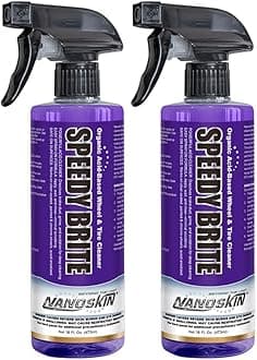 SPEEDY BRITE Pro Grade Wheel & Tire Acid Cleaner, 32 Oz. (2x16Oz) - Chrome & Coated Wheel Safe, Cleaning with Organic Acid | Removes Brake Dust & Road Grime for Auto Detailing, Body Shop Safe
