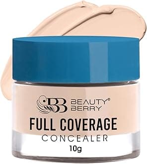Full Coverage Concealer - Natural Beige, 10g | Easy to Blend, Ultra Lightweight & Long Lasting Concealer | Creamy Texture, Highly Pigmented, Waterproof Concealer for Face Makeup