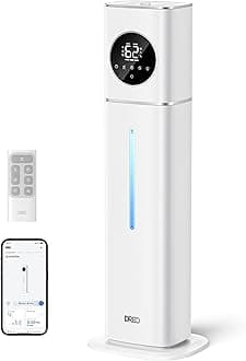 HM735S 11L Smart Humidifier Large Room 700 ft², 100H Cool Mist Air Humidifiers for Bedroom, Top-Fill, Clean Tank Technology, 26dB, Auto Mode, Aroma Box, RGB, Remote & APP Control, Baby, Silver