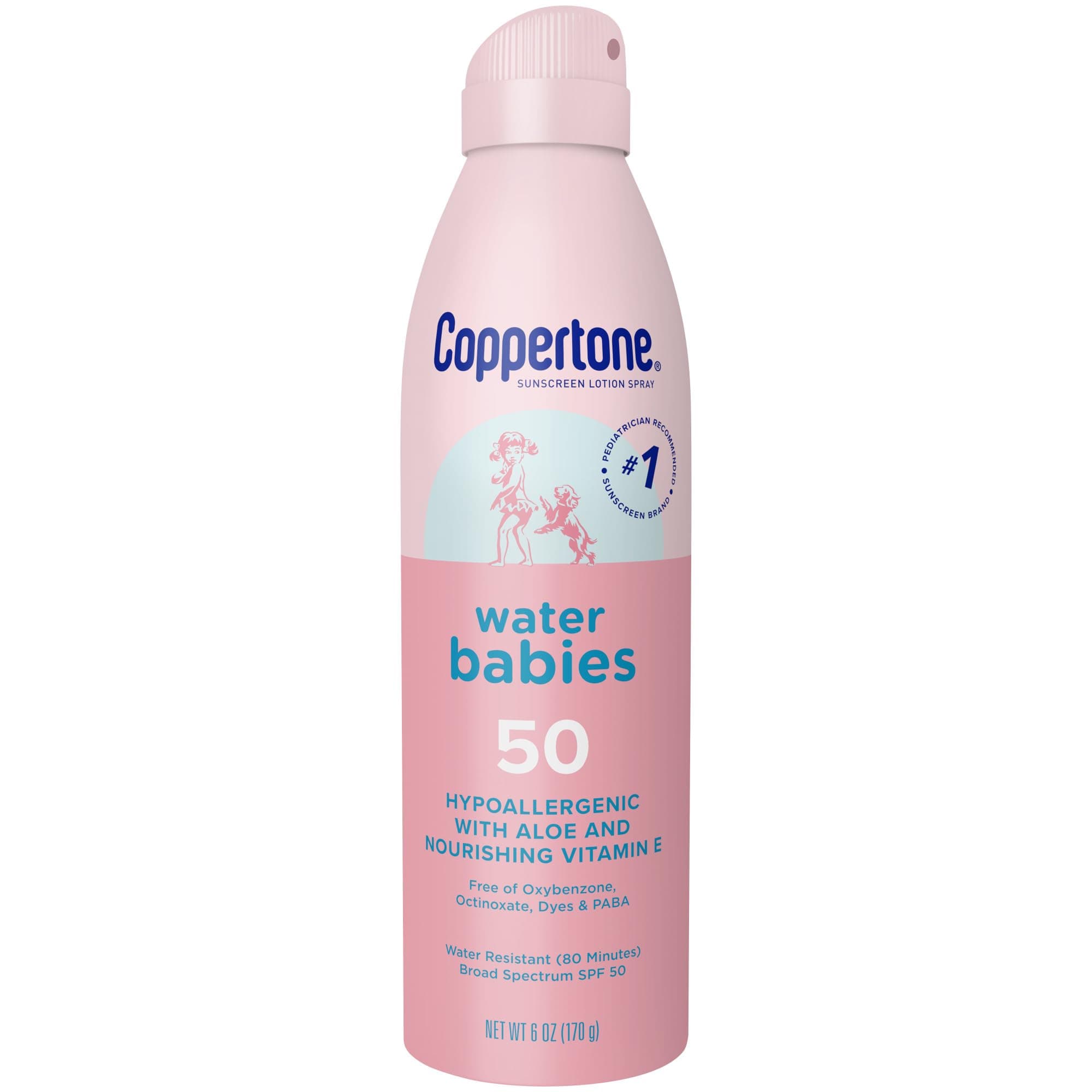 Coppertone Waterbabies SPF #50 Quick Cover Spray Lotion 177 ml