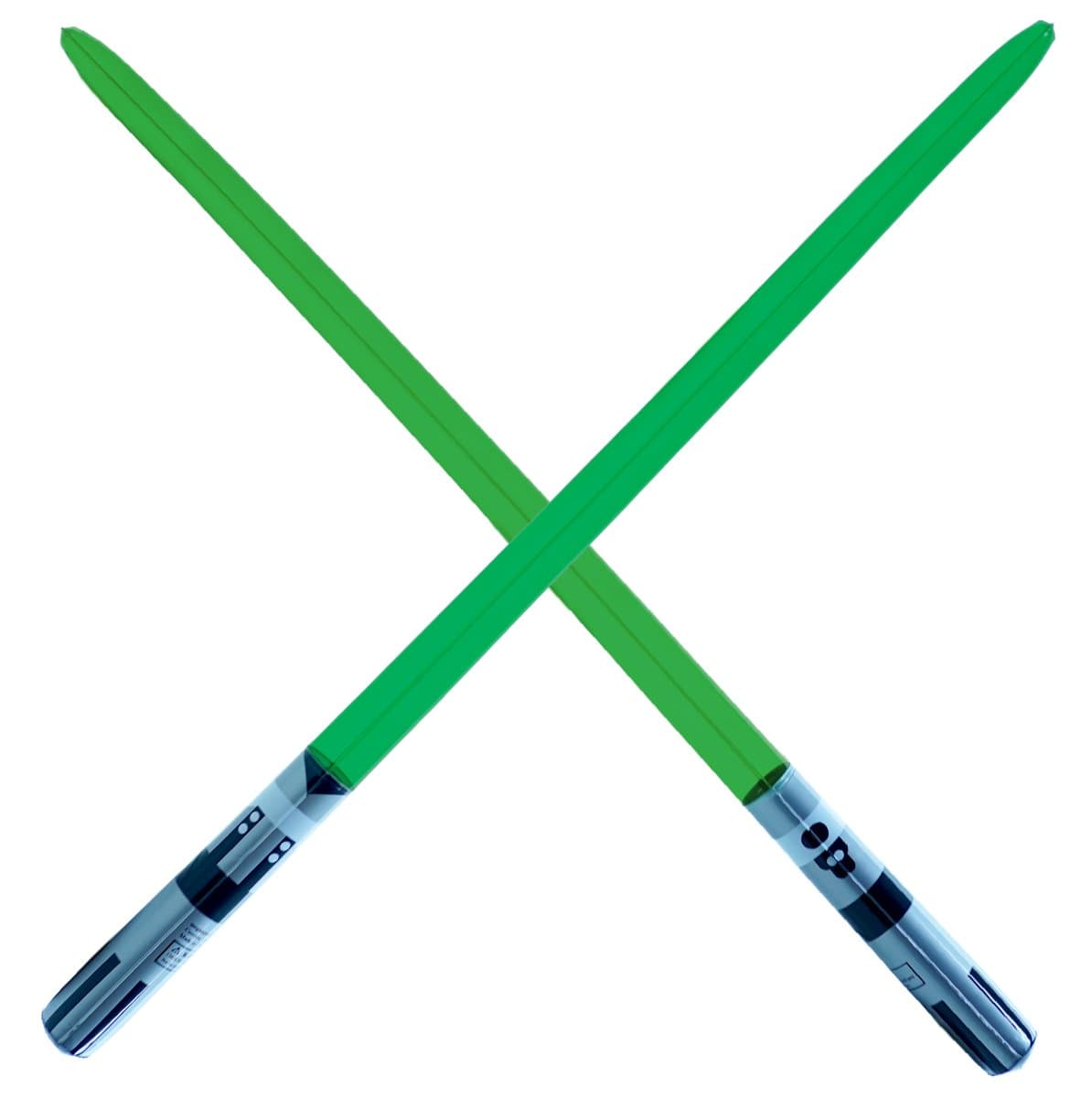 2 Premium - Green Single Blade Inflatable Light Saber Swords, Lightsaber, Party, Gift, Action Play, Blow Up Luke Yoda Lightsaber (Green 1-Blade)
