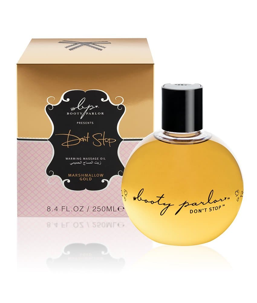 Booty Parlor Don't Stop Warming Massage Oil 250ml - Marshmallow Gold
