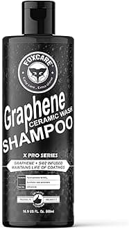 Foxcare Graphene Ceramic Car Shampoo - Foam Car Wash - Adds Hydrophobic Protection With Every Wash | Maintains Ceramic Coatings, Waxes Or Sealants | With Sio2 Ingredients For Incredible Shine - 500ml