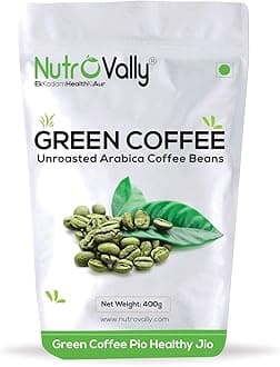 NutroVally Green coffee beans 400gm for Weight Management | Energy Booster & ...