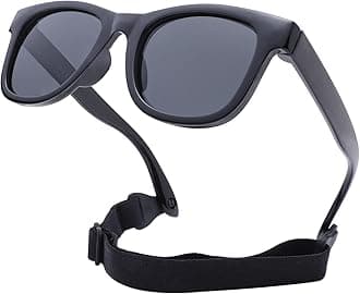 Bendable Flexible Polarized Newborn Baby Sunglasses with Strap for Infant Boys Girls Age 0-12 Months CA8042