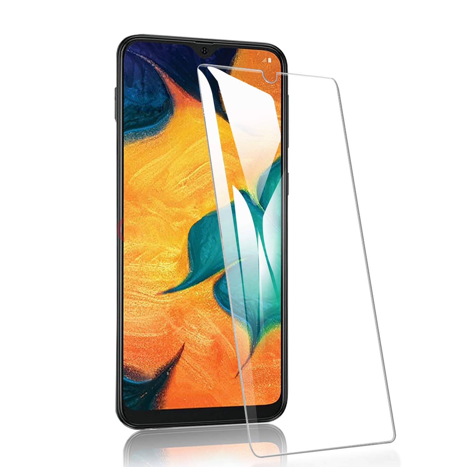 2 Pack Premium Screen Protectors for Samsung Galaxy A50/M30/A30, Clear Tempered Glass Film for Samsung A50, M30 and A30 with Ultra-Thin 0.25mm Thickness, High Clarity and Case Friendly