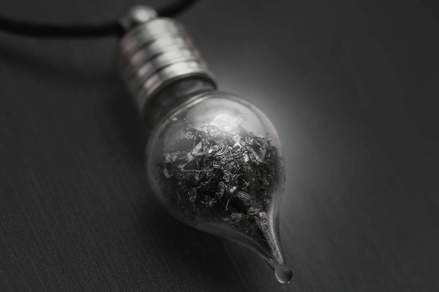 Black Dust Meteorite Necklace